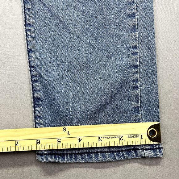 MBX Jeans Mens Blue‎ Dark Washed Slim Fit Straight Leg Casual Jeans Tag 32x32 - Picture 6 of 16